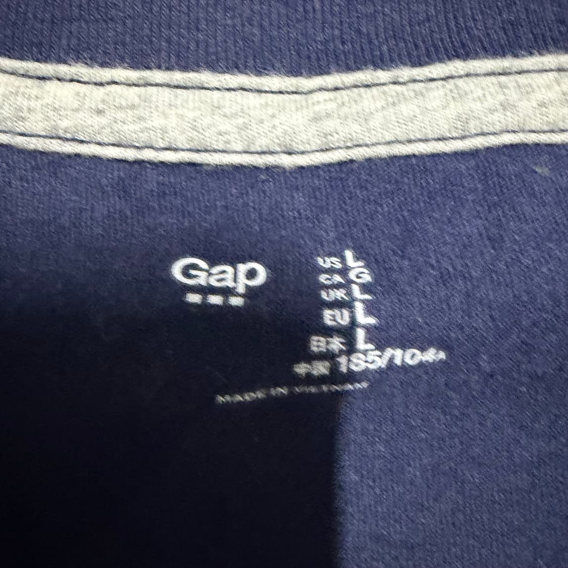 갭 네이비 반팔 L 상품이미지3