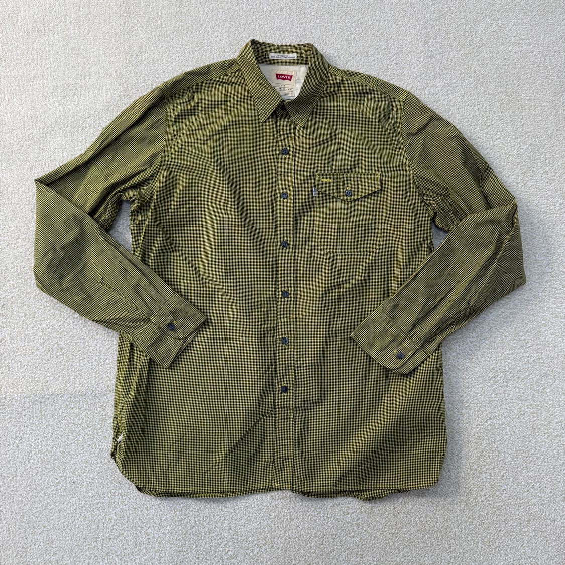 L 리바이스 스탠다드핏 체크 셔츠 0122T1 상품이미지1