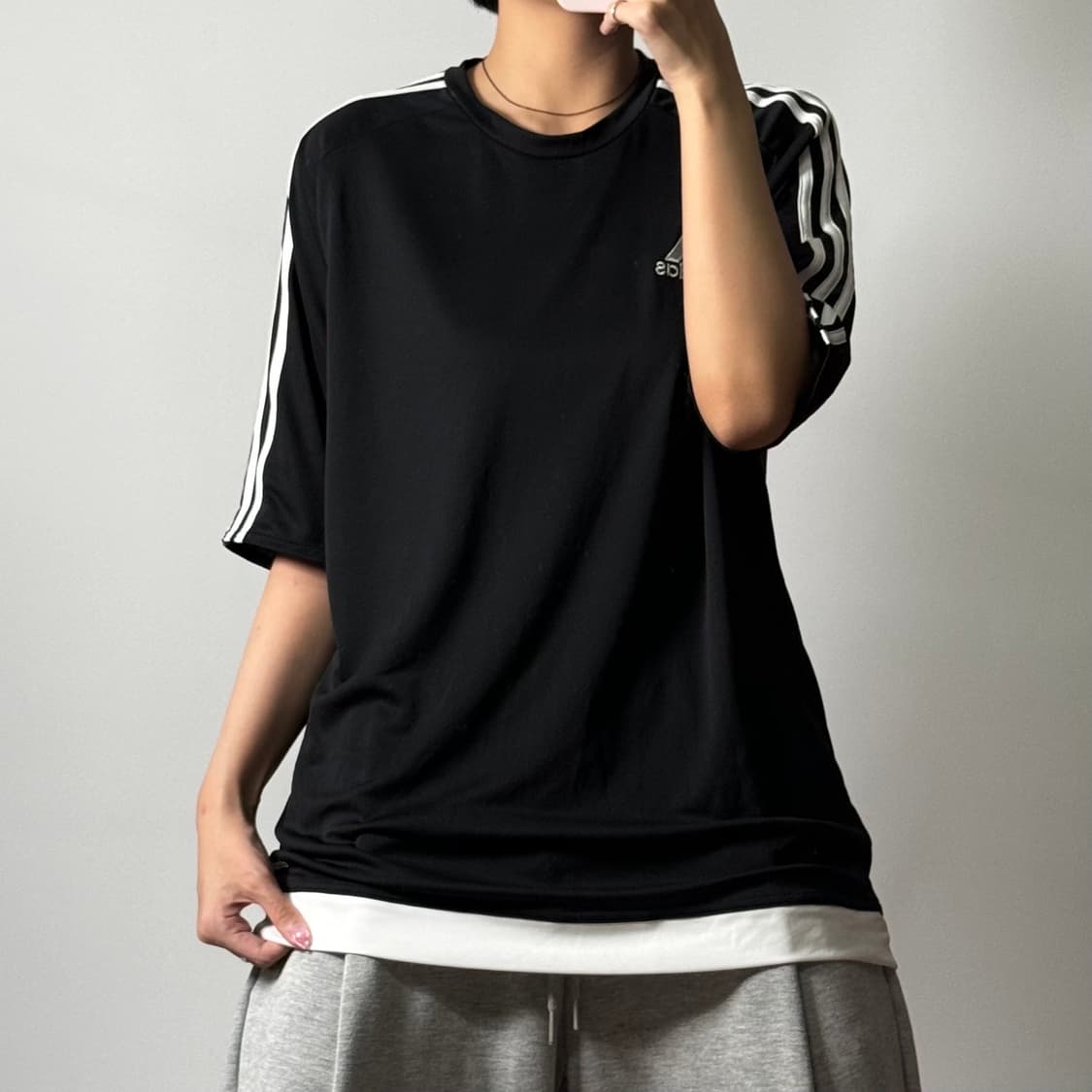 아디다스 져지 반팔티 블랙 2XL [072404] 상품이미지1
