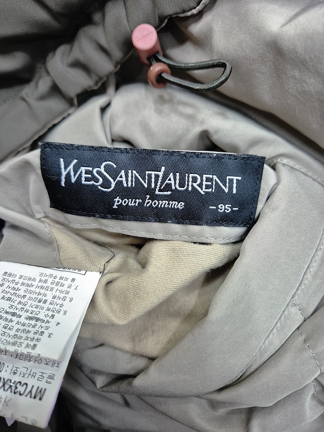 [M]<입생로랑>다크그레이베이지 리버서블 패딩 상품이미지3