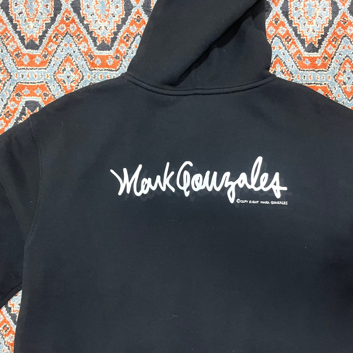 마크곤잘레스 시그니처로고 블랙 오버핏 후드집업 남성M 상품이미지6