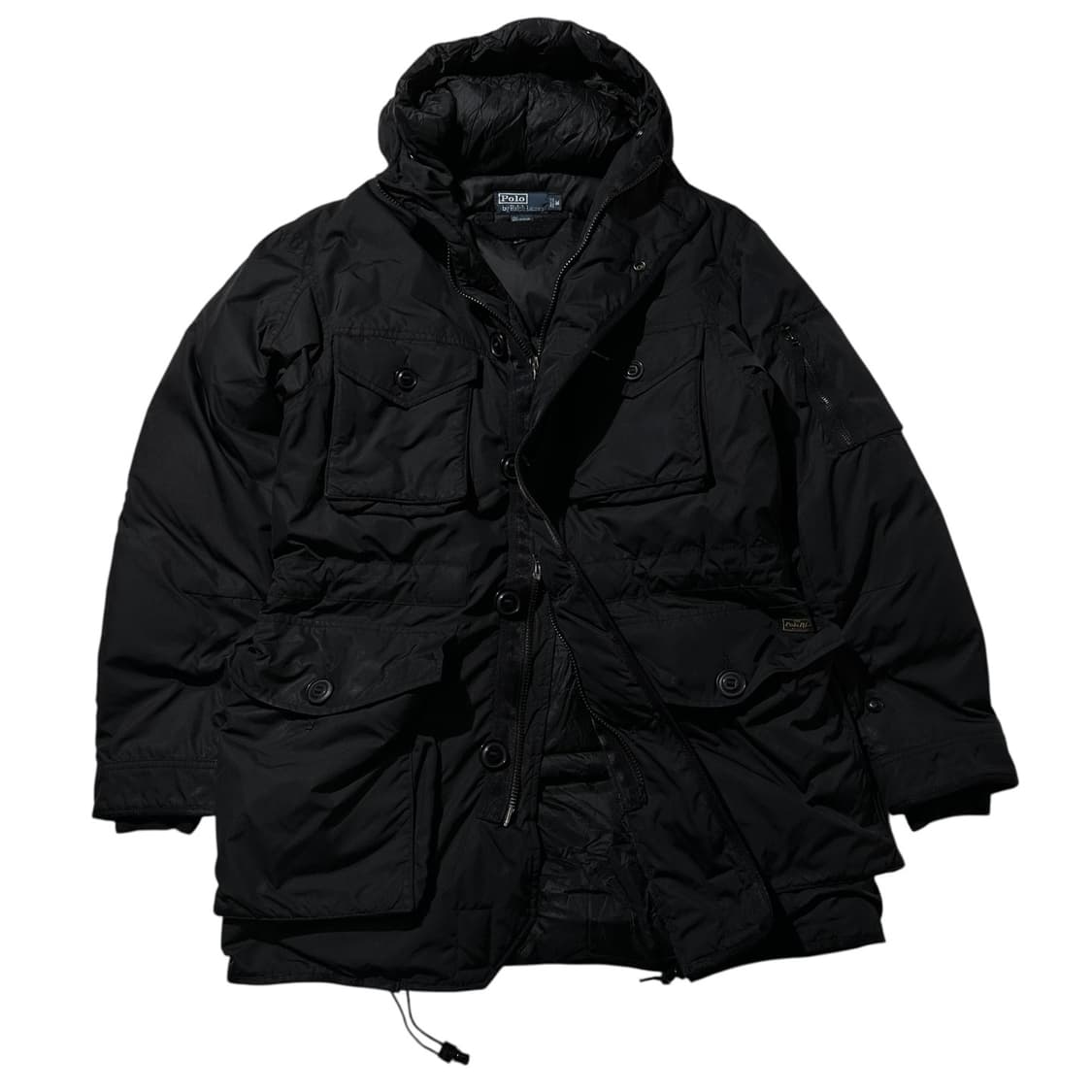 폴로 랄프로렌 캐나다군 IECS 덕다운 패딩 파카 블랙 상품이미지1