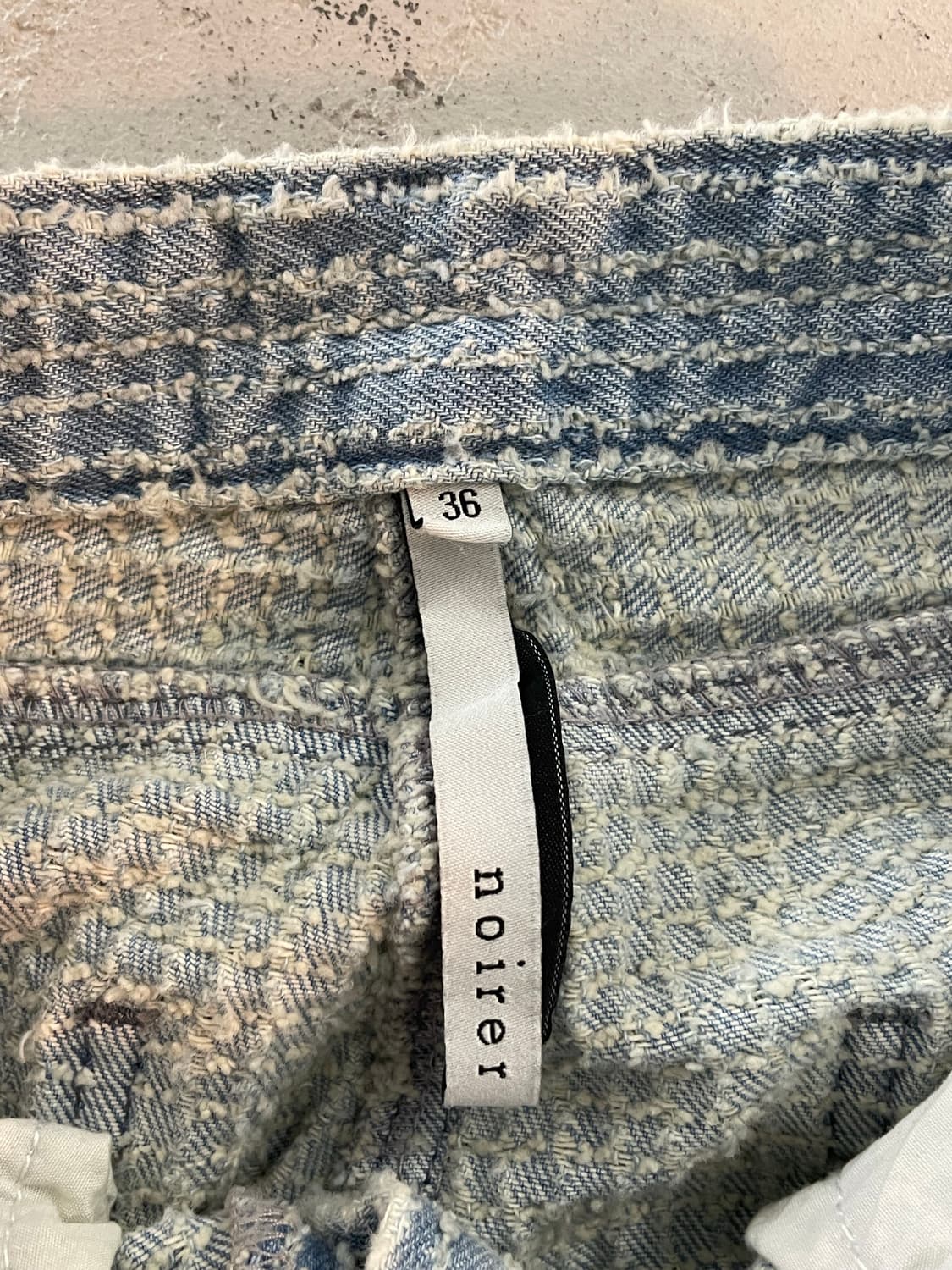 noirer 노이어 와플 와이드 데님 팬츠 36 상품이미지5