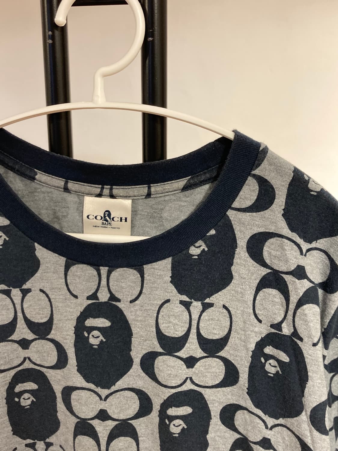 COACH x BAPE 콜라보레이션 로고 티셔츠 / L 사이즈 상품이미지4