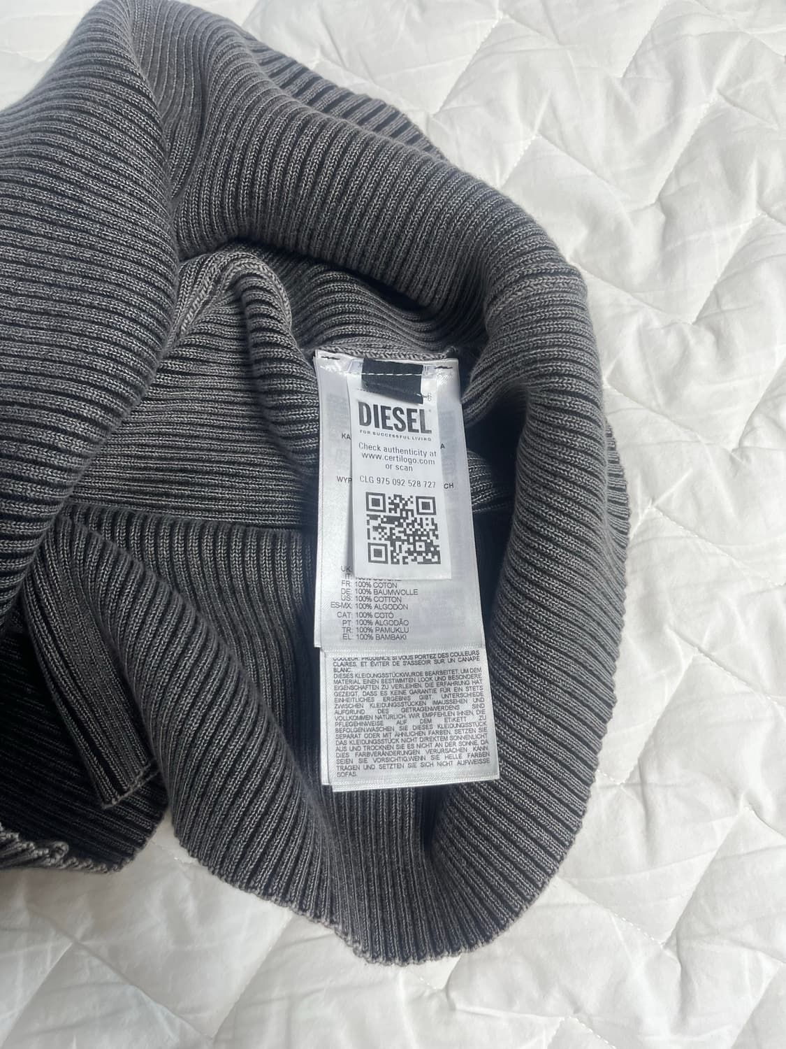 디젤kdarin니트롱슬리브크루넥셔츠 상품이미지3