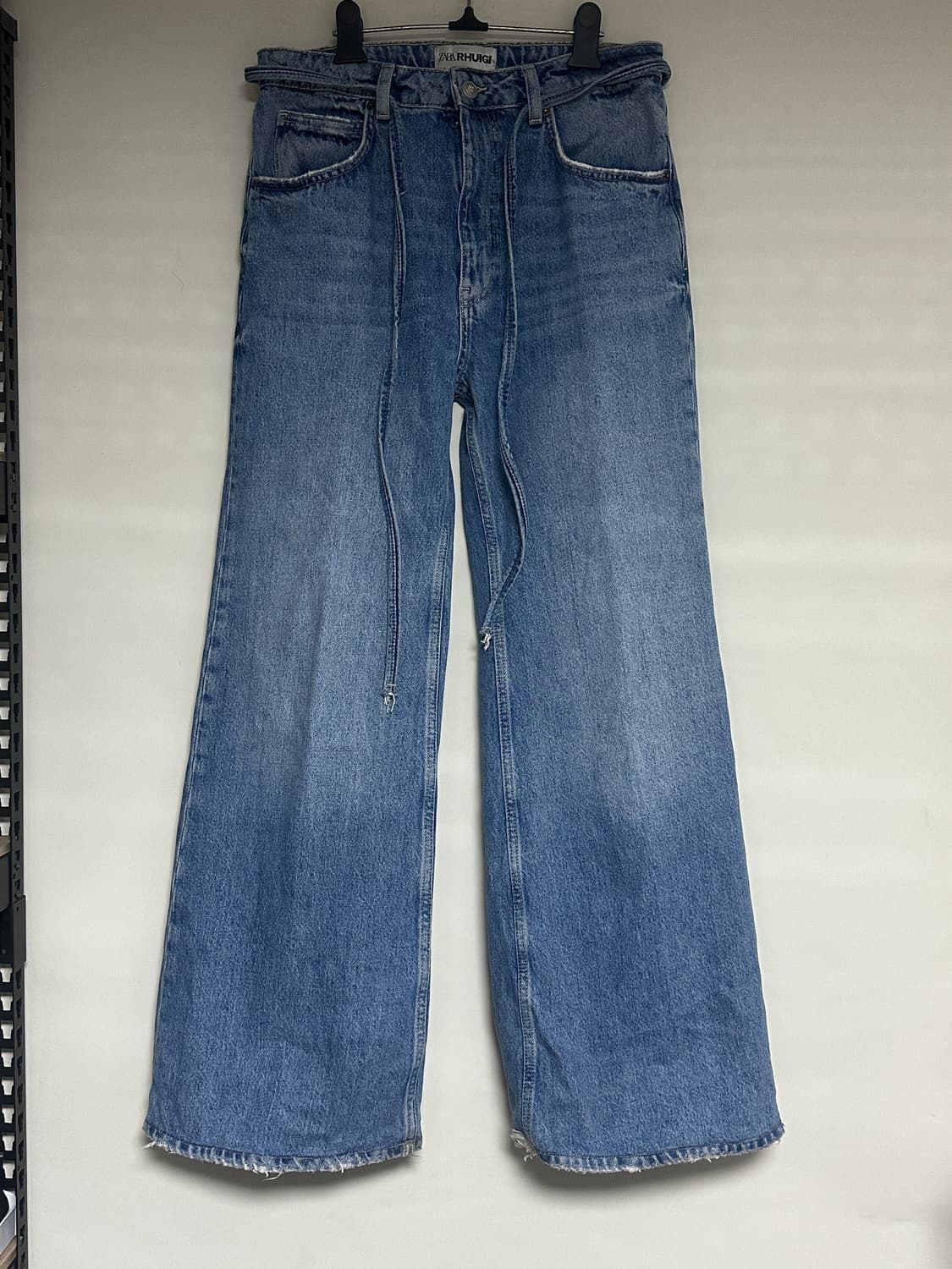 (M) 자라 루이지 rhuigi  플레어 팬츠 데님 진 미디움 블루 상품이미지6