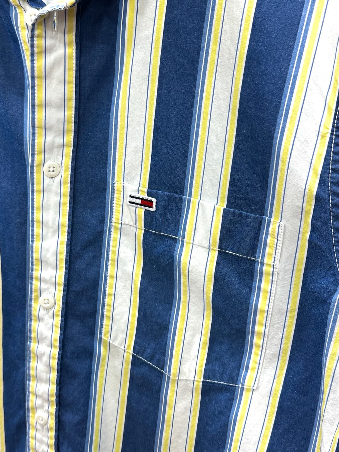 타미 진스 스트라이프 패턴 셔츠 L 상품이미지3