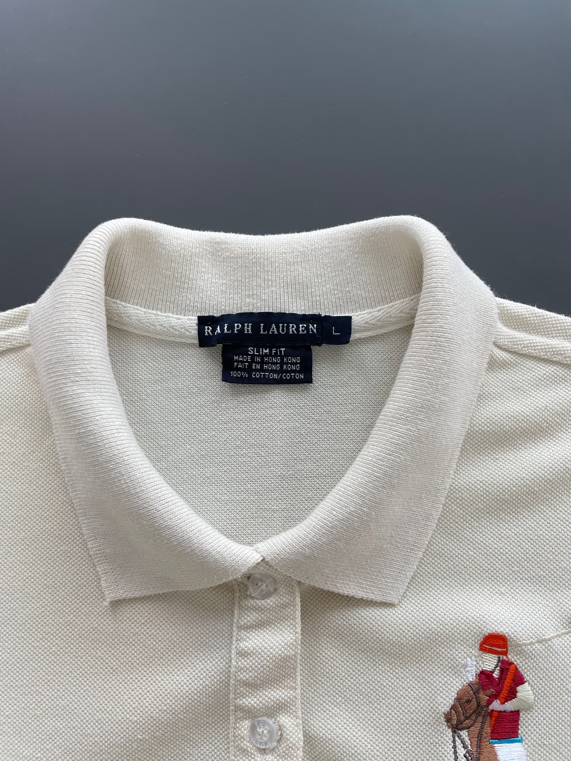 [L] 폴로 랄프로렌 블랙 라벨 빅포니 자수로고 카라 반팔 티셔츠 슬림핏 상품이미지6