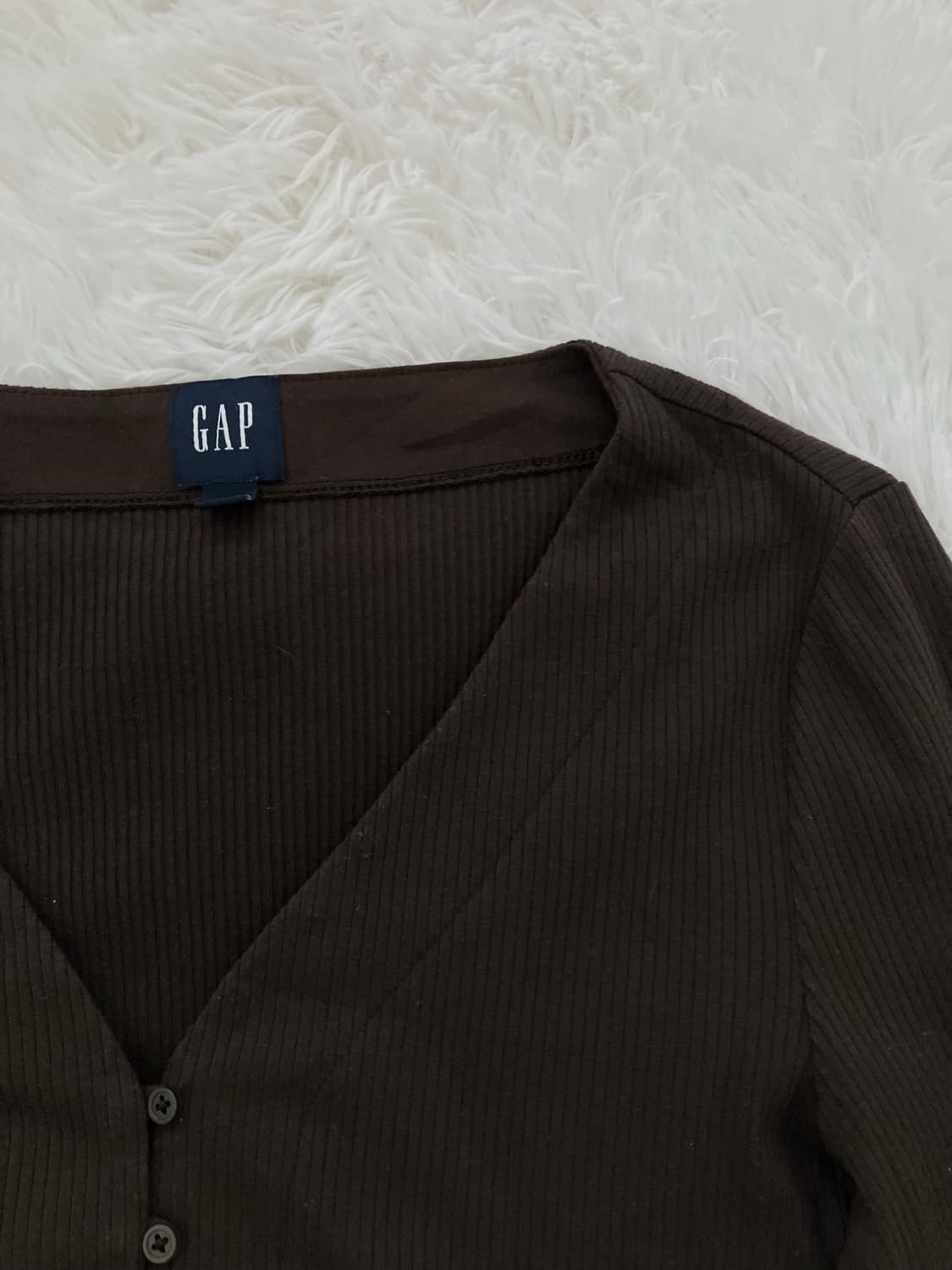 빈티지 딥 브라운 니트 긴팔 y2k 스트릿 갸루 펑키 일본빈티지585 f 상품이미지3