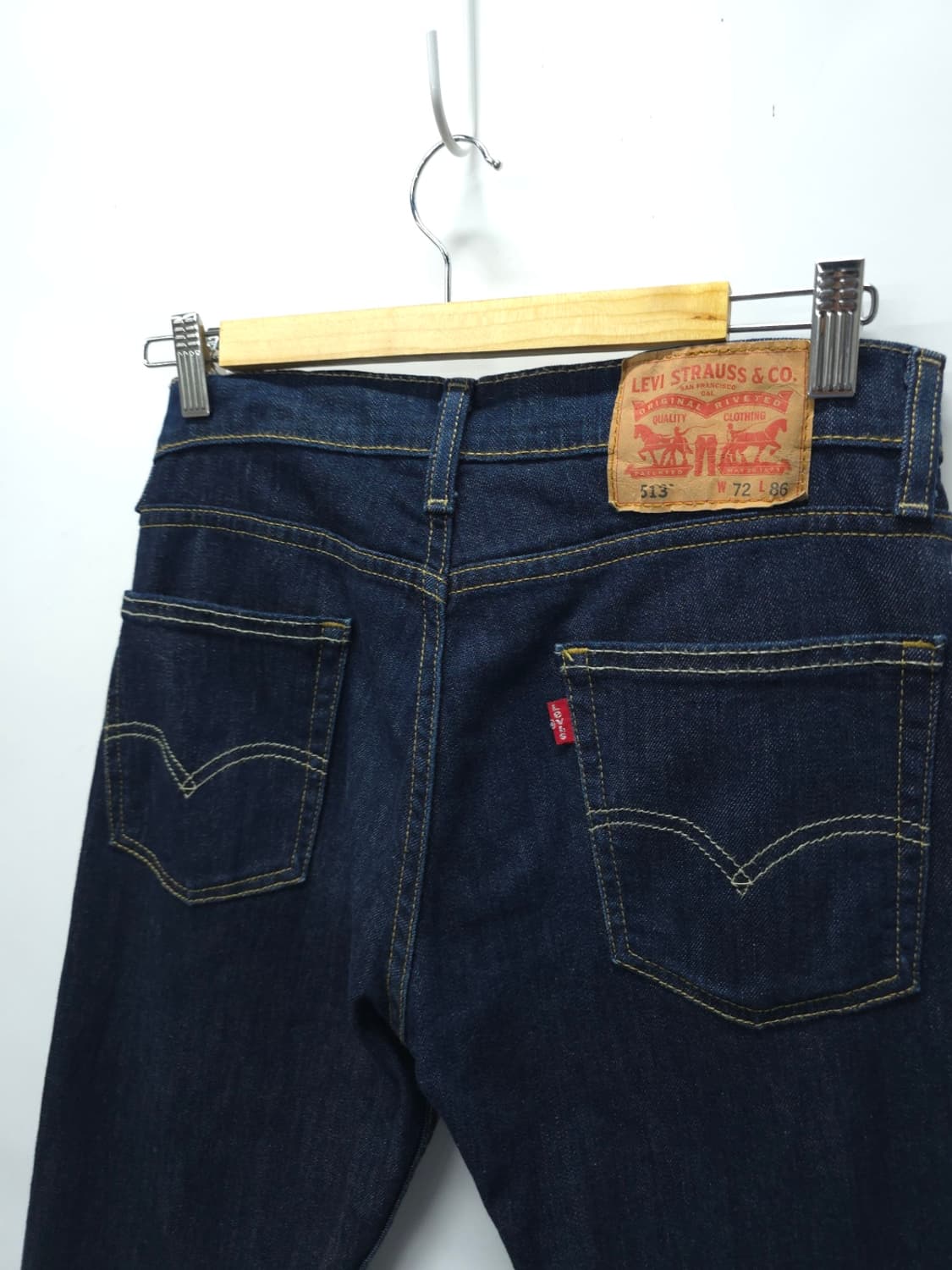 리바이스 513 슬림 스트레이트 진청 데님 팬츠 (30) 상품이미지5