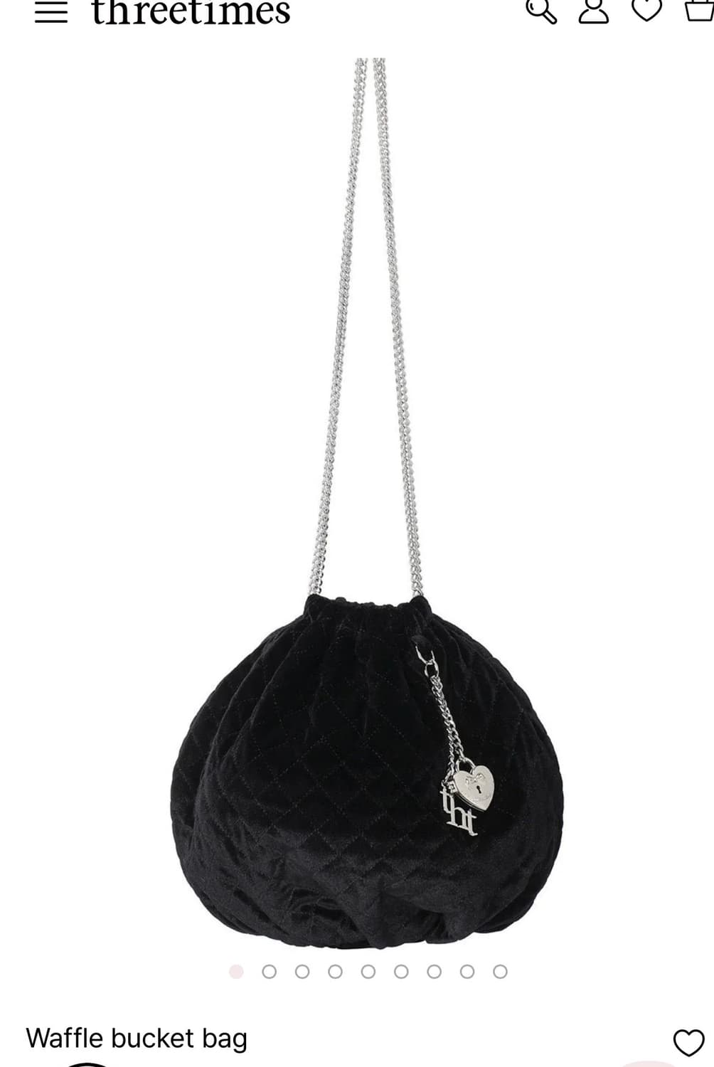 쓰리타임즈 Waffle bucket bag 상품이미지1