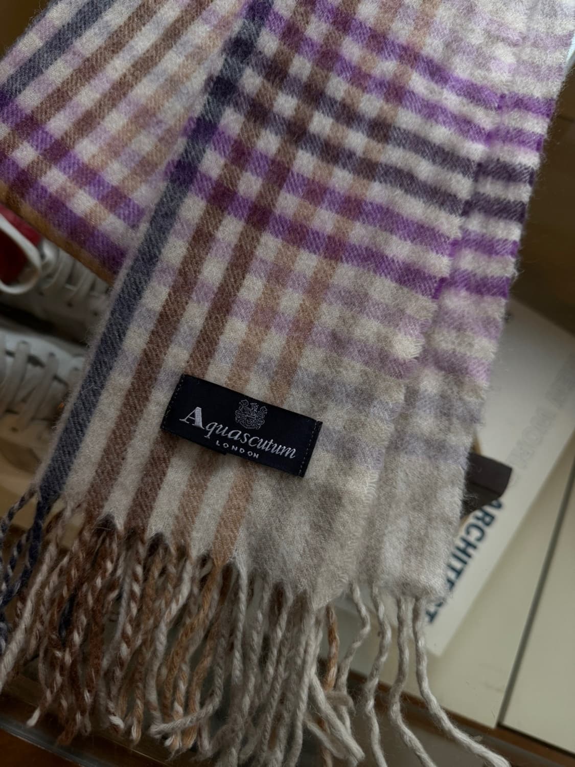 아쿠아스큐텀 캐시미어 머플러 상품이미지4