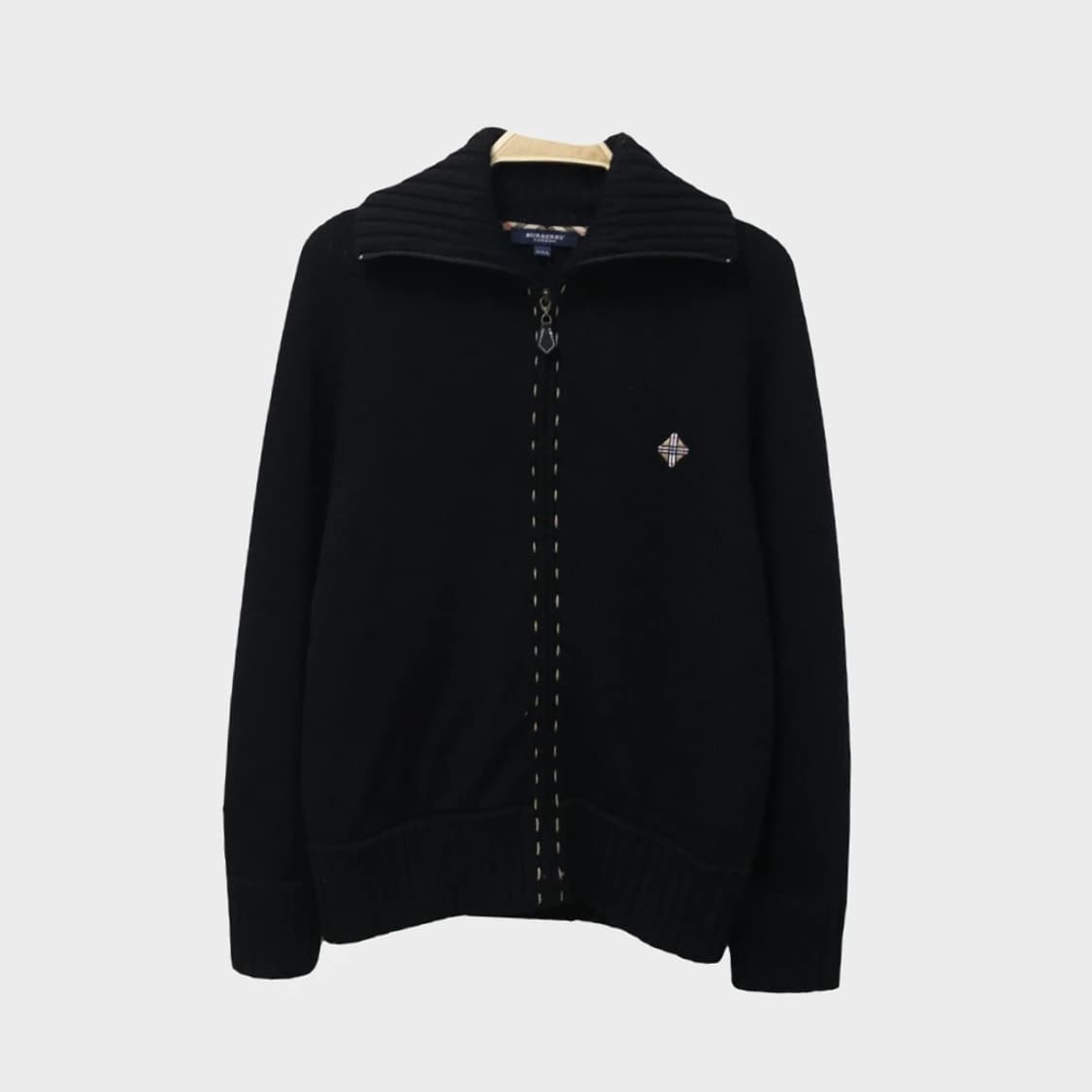 버버리 런던 울 스티치 하이넥  니트집업 63339 상품이미지1