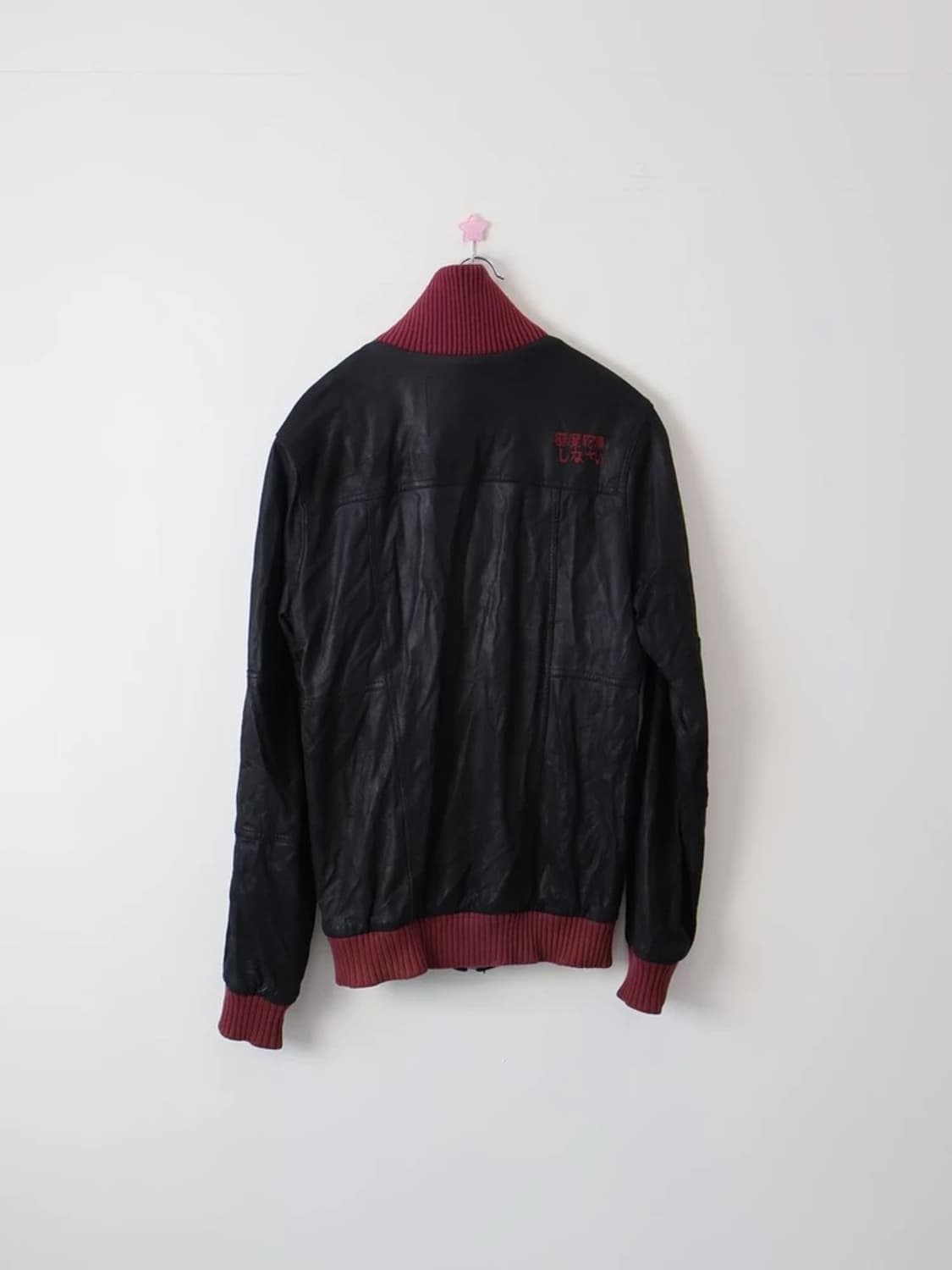 Superdry Crashed Biker Leather Jacket 상품이미지6