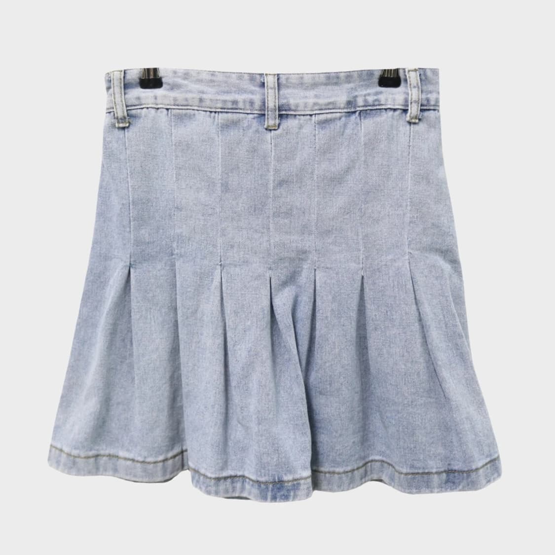 데님 핀턱 미니 스커트 63112 상품이미지2