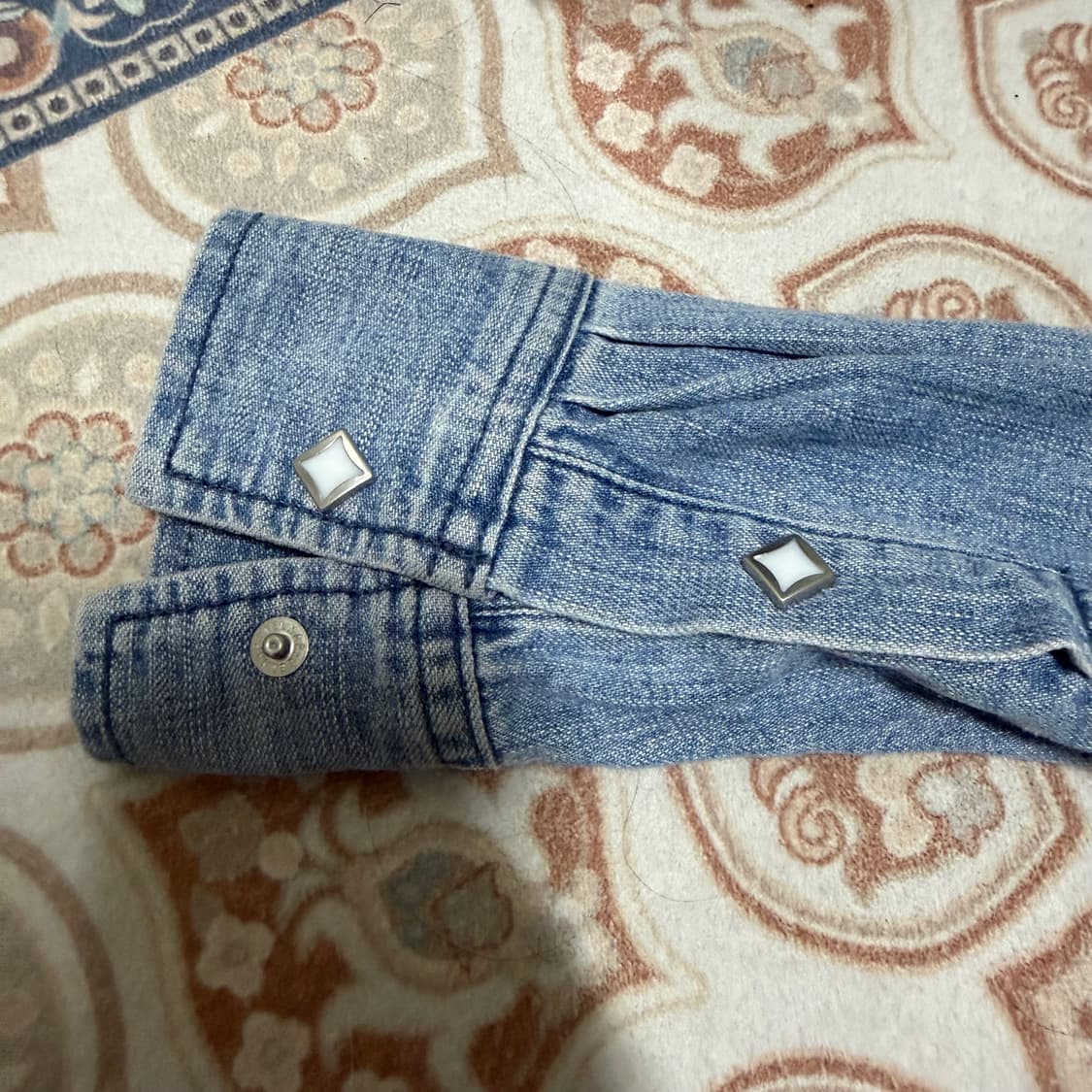 레미릴리프 프린지 데님 셔츠 상품이미지5