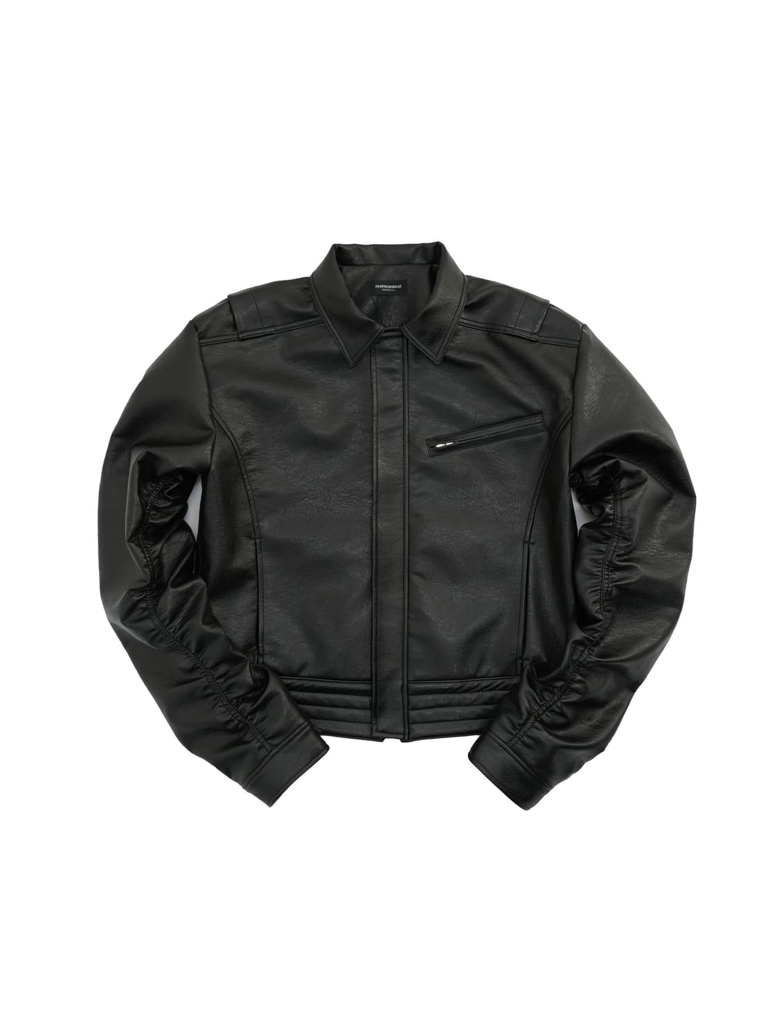 파아카이브 폭스 레더 퍼커링 자켓 2사이즈 상품이미지1