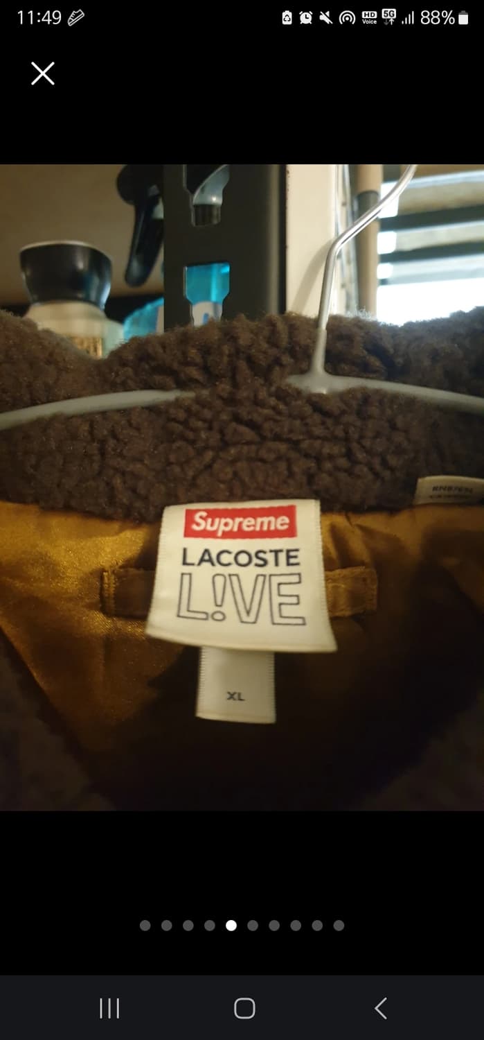 XL Supreme 슈프림 라코스테 정품 모직자켓 봄 가을 나이키 노스 상품이미지5