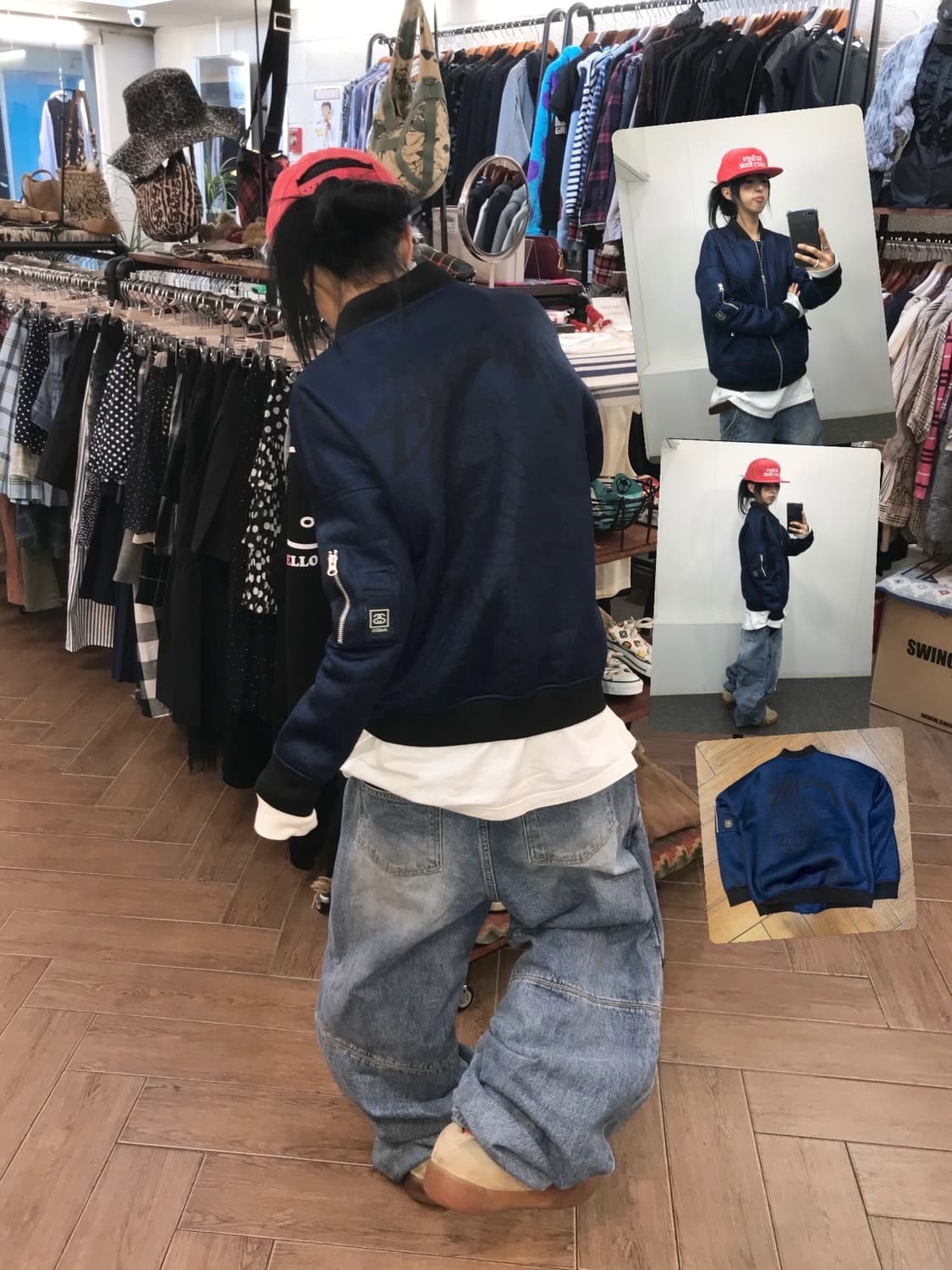 Stussy World Tour Ma-1 Jacket 상품이미지1