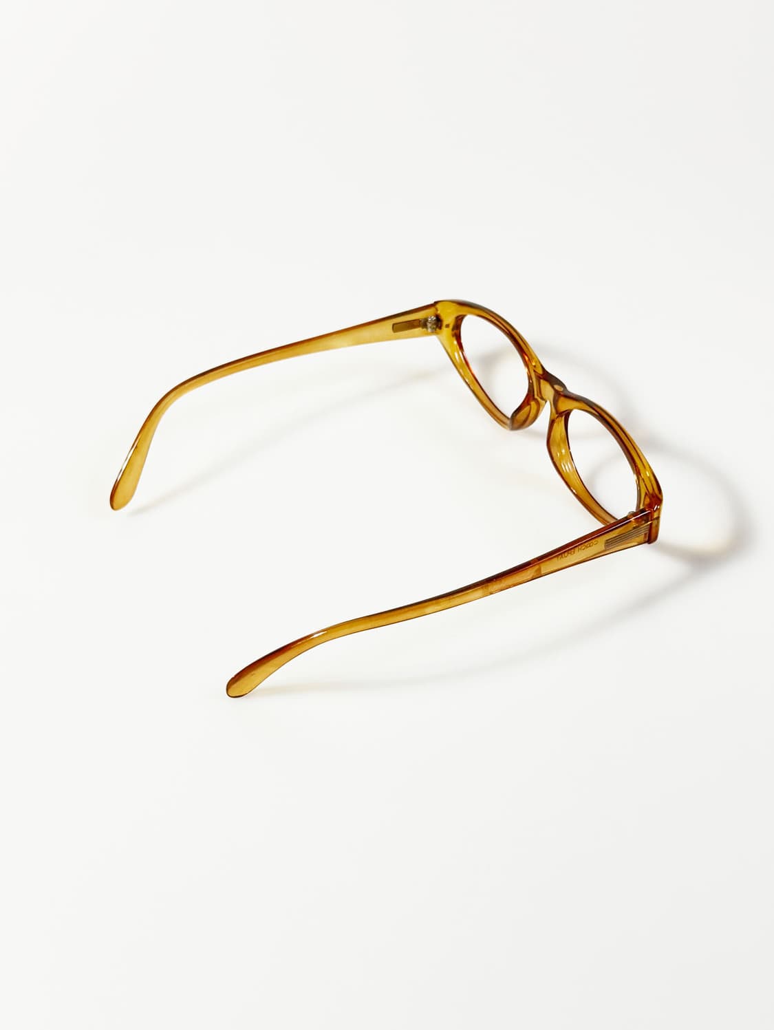 COACH 허니 엠버 오벌 뿔테 프레임 빈티지 안경 상품이미지4