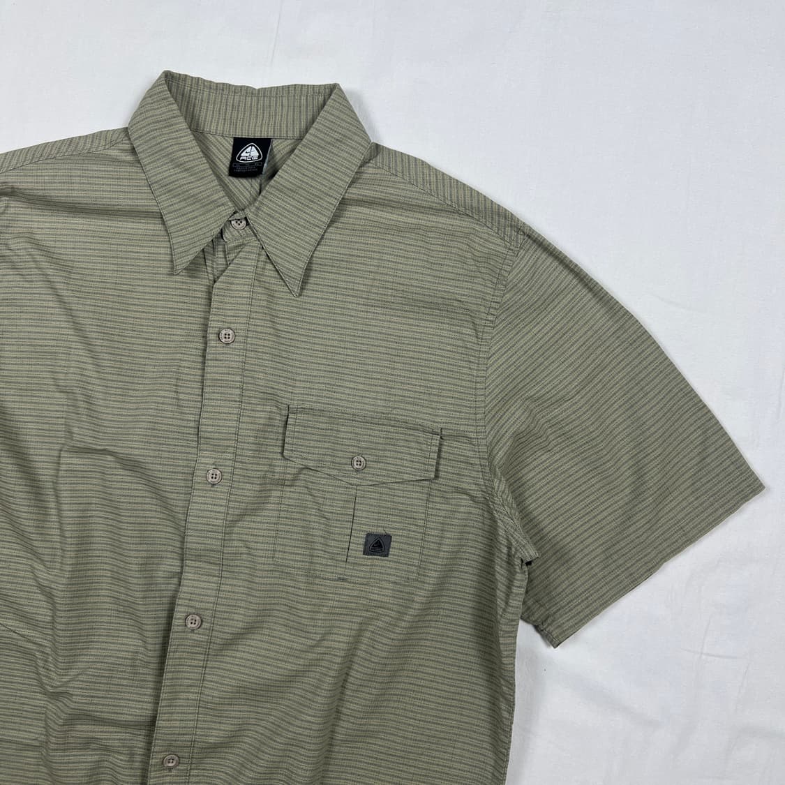 00’s 나이키 nike acg 로고 포켓 체크 셔츠 남방 상품이미지2