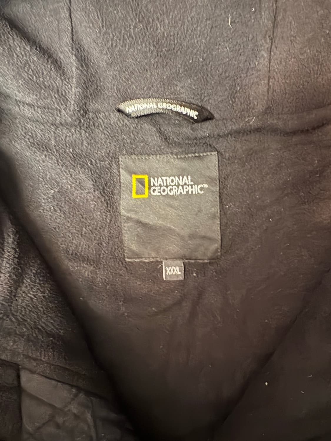 내셔널지오그래픽 후리스 후드 블랙 상품이미지3