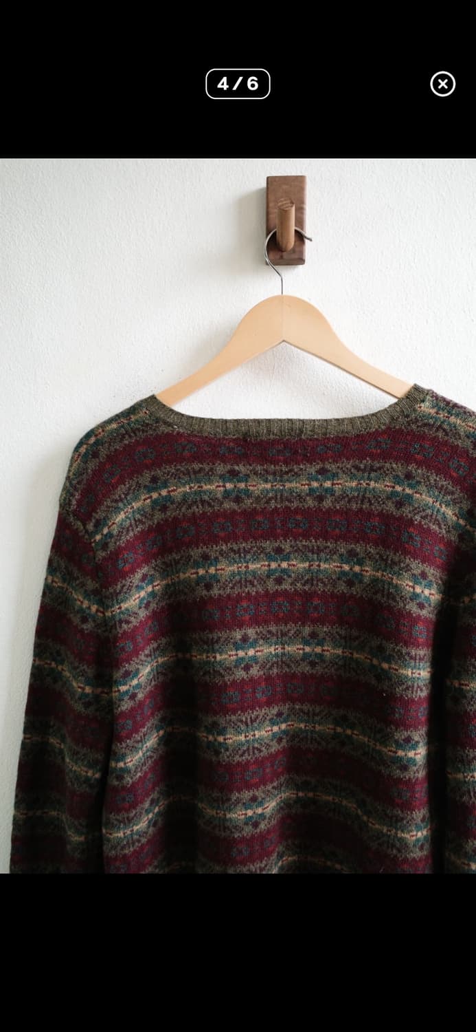 폴로 페어아일 브이넥 니트 상품이미지4