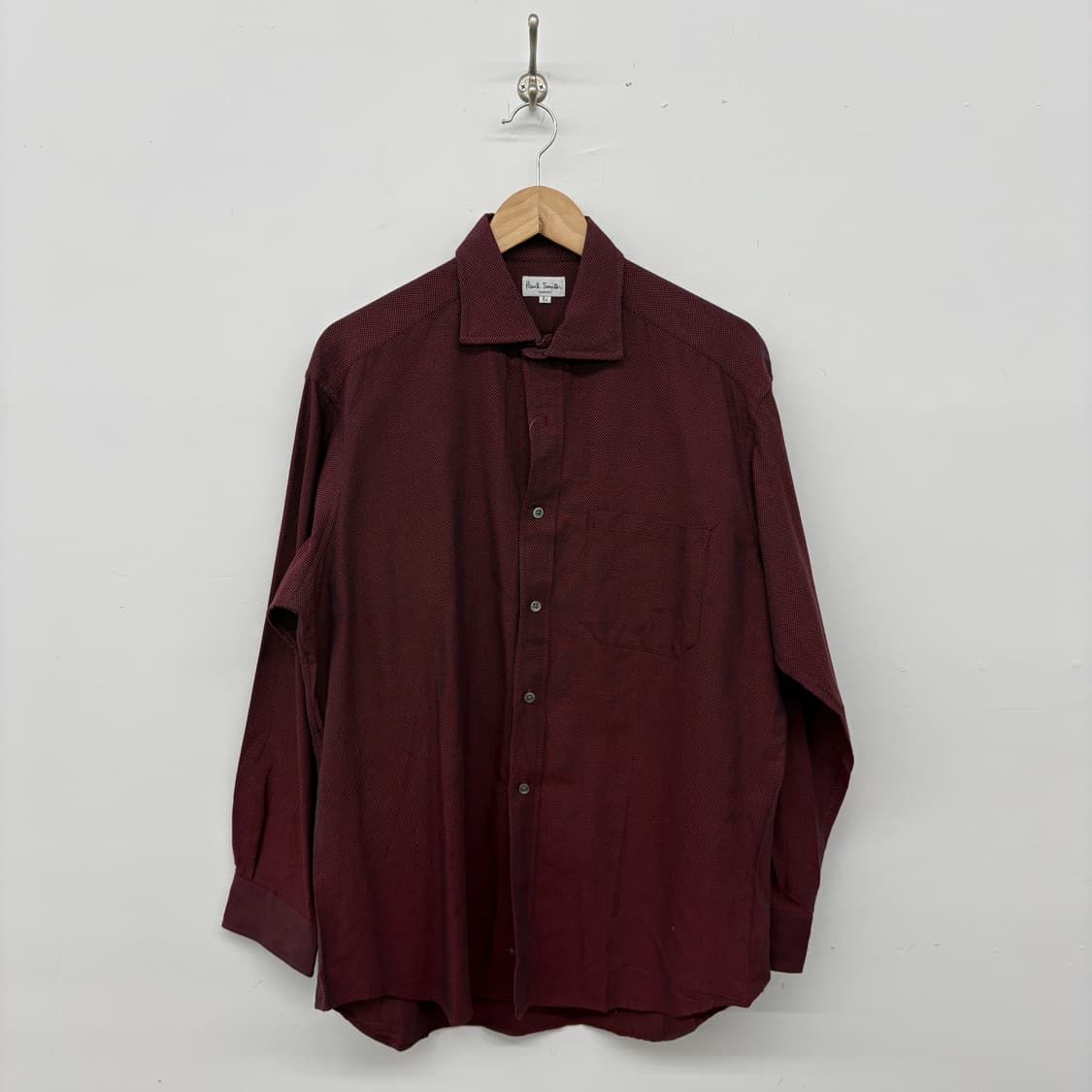 폴스미스 버건디 긴팔 셔츠 남성 L 상품이미지1