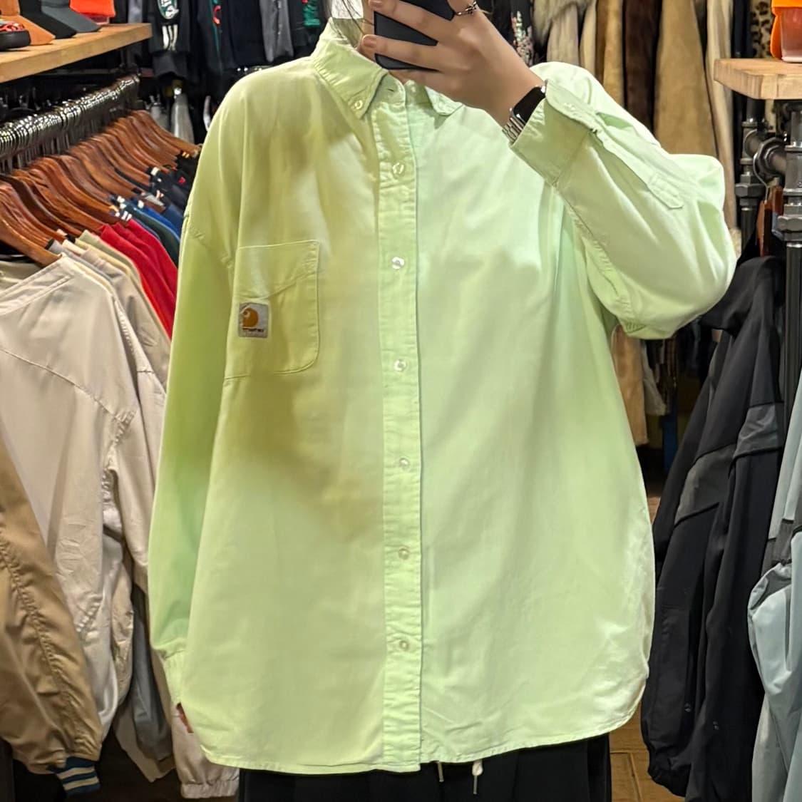 [HI] Carhartt 칼하트 긴팔셔츠 민트 상품이미지1