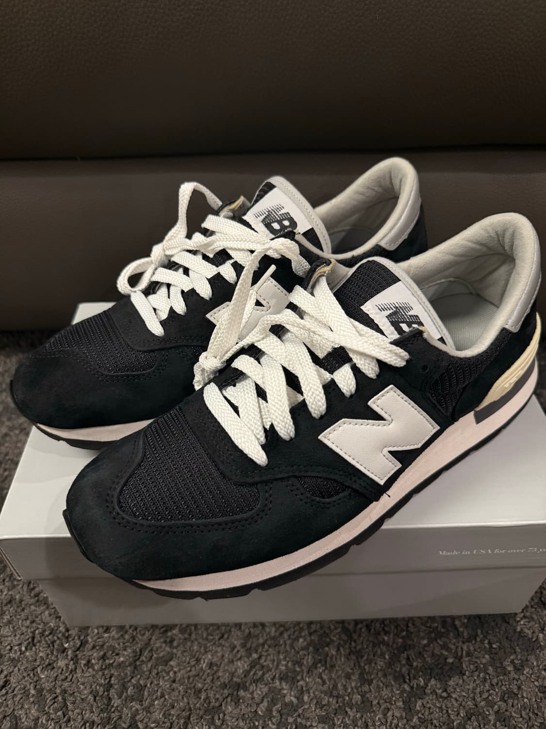 (275) 뉴발란스 990v1 메이드인 USA 블랙 상품이미지1