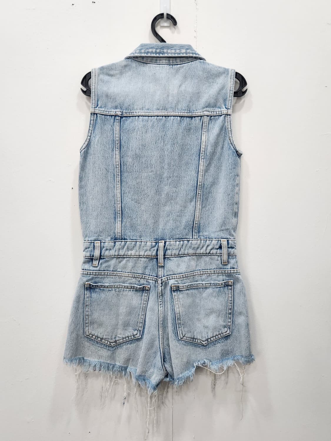 [xs] 자라 ZARA 데님 민소매 점프슈트 상품이미지2