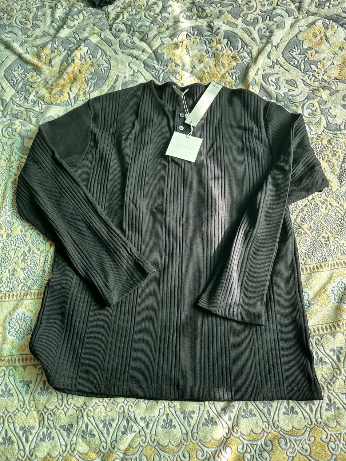 새상품) 주앙옴므 헨리넥 롱슬리브 세트 M 사이즈 팝니다. 상품이미지3