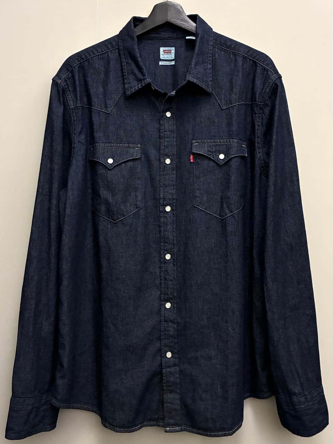 (L/105)리바이스 데님 투포켓 웨스턴셔츠 데님셔츠 levis 상품이미지1