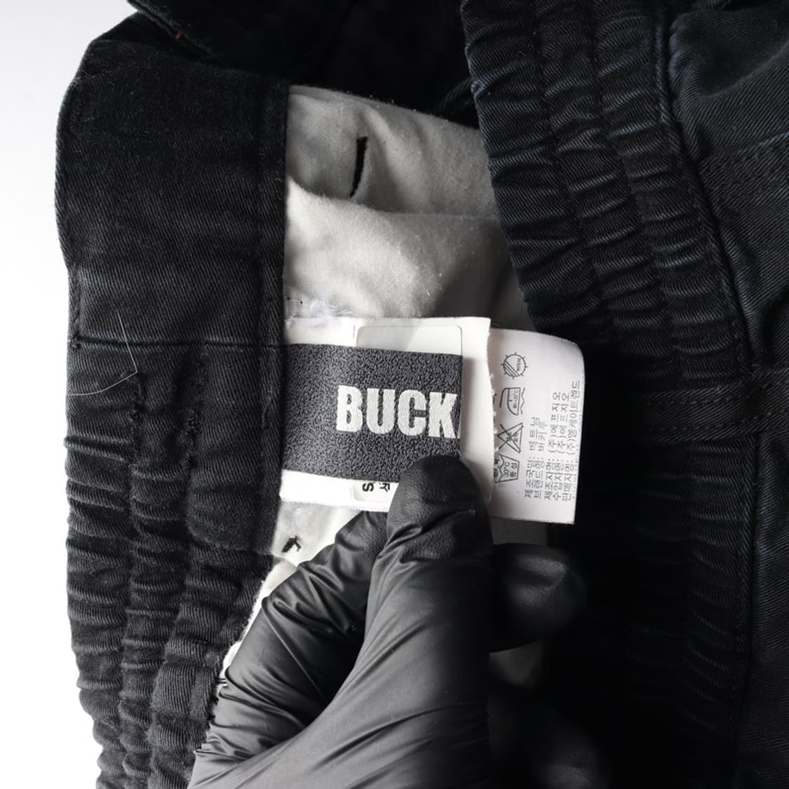 버커루 워싱 블랙 카고 반바지 32 상품이미지5