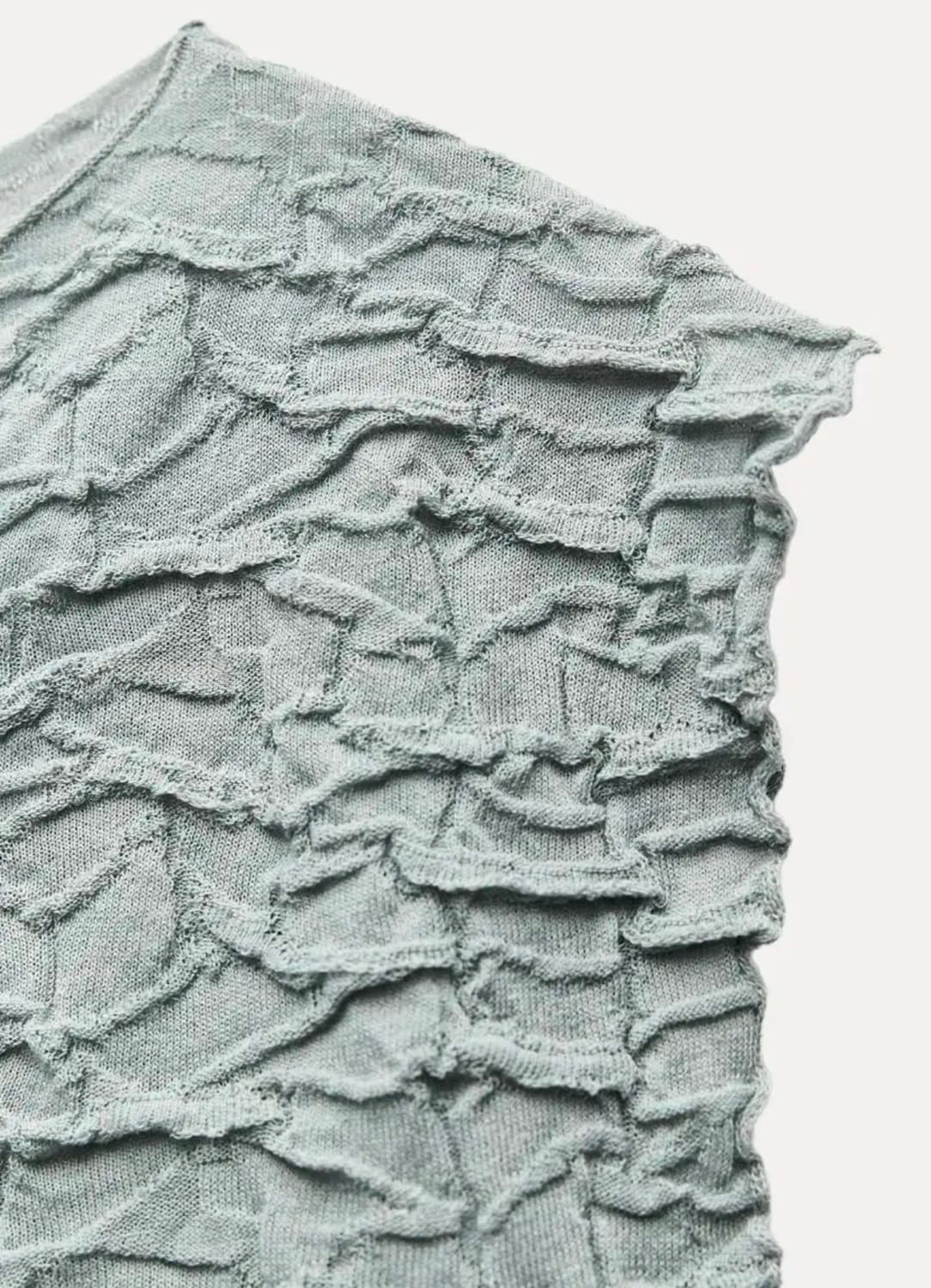 ZARA 자라 링클 캡소매 티셔츠 소라, 자라 링클 슬리브리스 상품이미지8