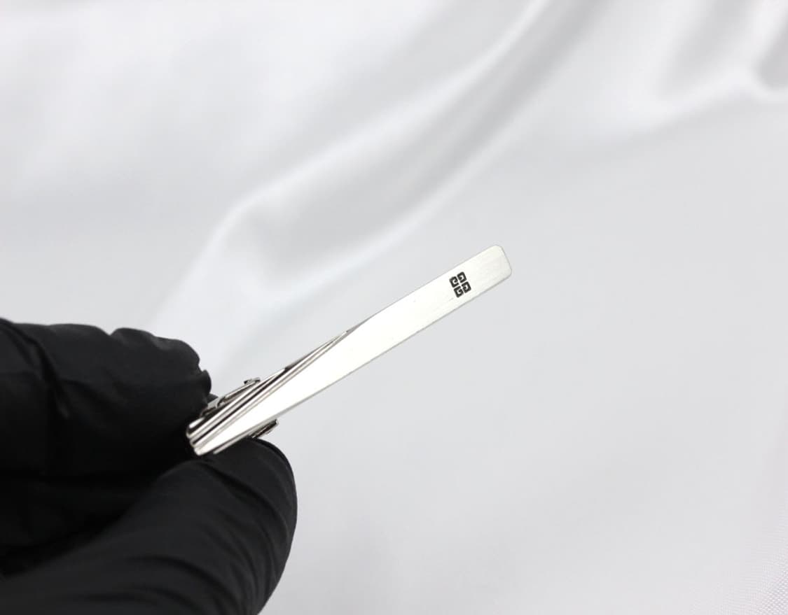 지방시 A-등급 5.1cm 실버925 은 남자 명품 넥타이핀 상품이미지6