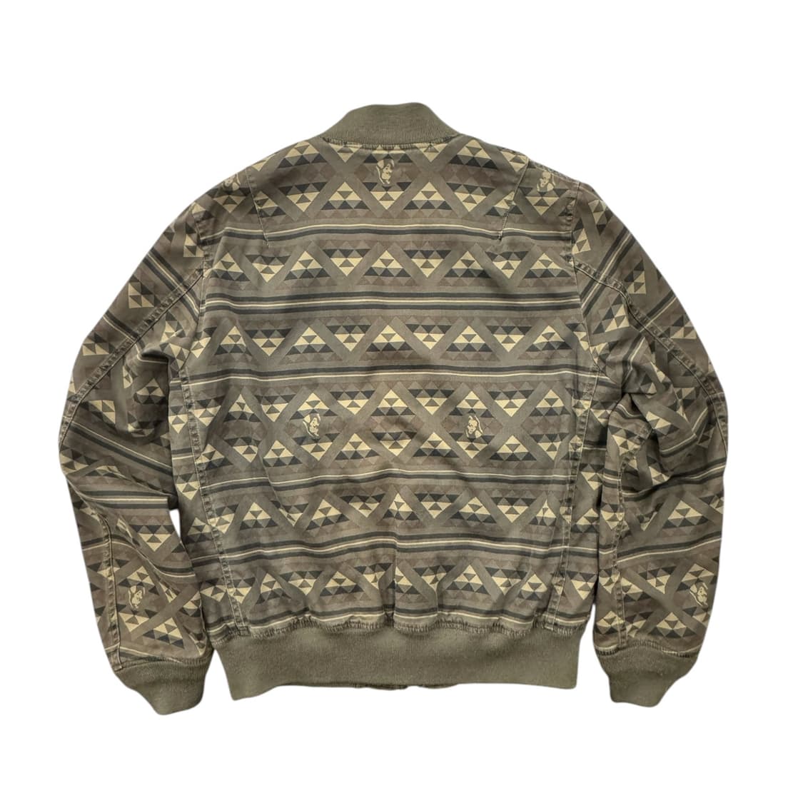 히스테릭글래머 네이티브 패턴 코튼 MA-1 카키 상품이미지2