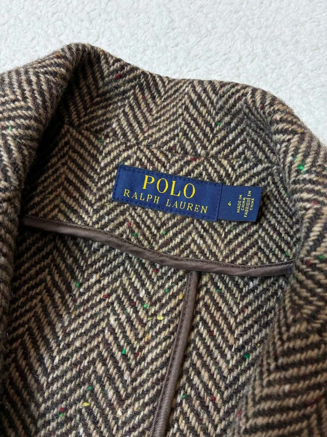 폴로 랄프로렌 클래식 울 헤링본 벨티드 롱 코트 PN6885 상품이미지8