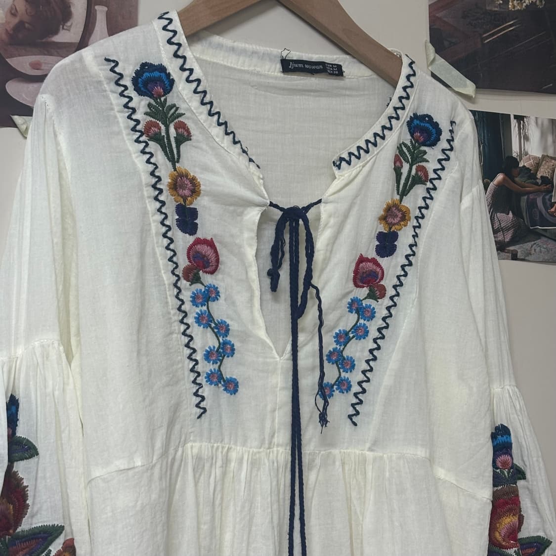 빈티지 모리걸 자수 블라우스 상품이미지2