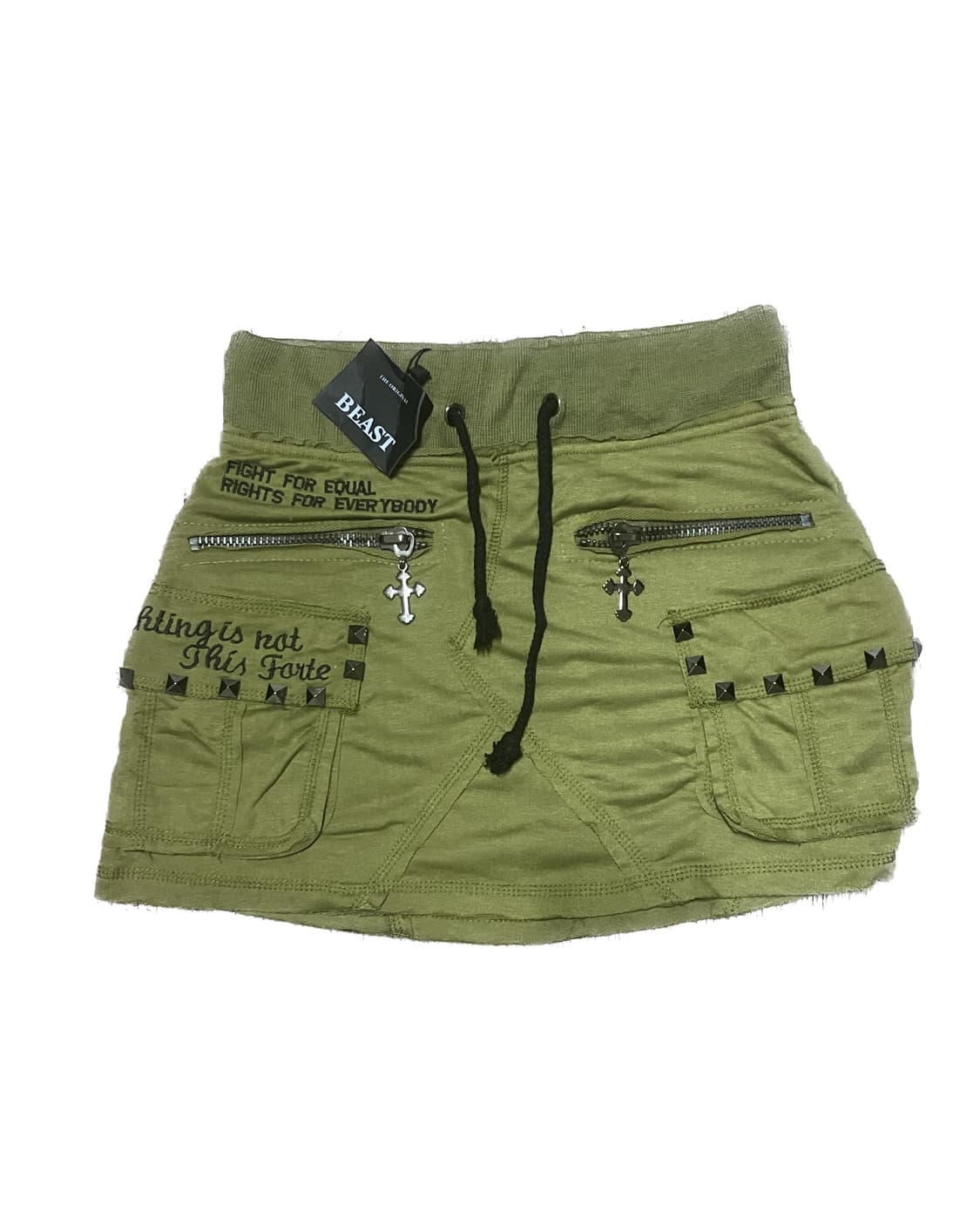 Vintage punk cago mini skirt 상품이미지1