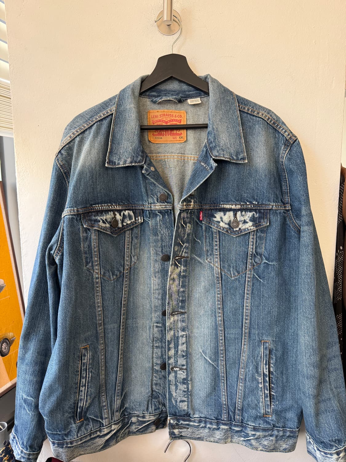 리바이스 72334 데님 페인팅 커스텀 자켓 XXL 상품이미지1
