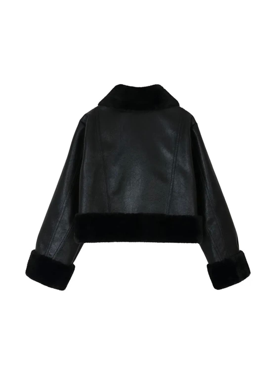 23W HIGH NECK SHORT MUSTANG IN BLACK 상품이미지3