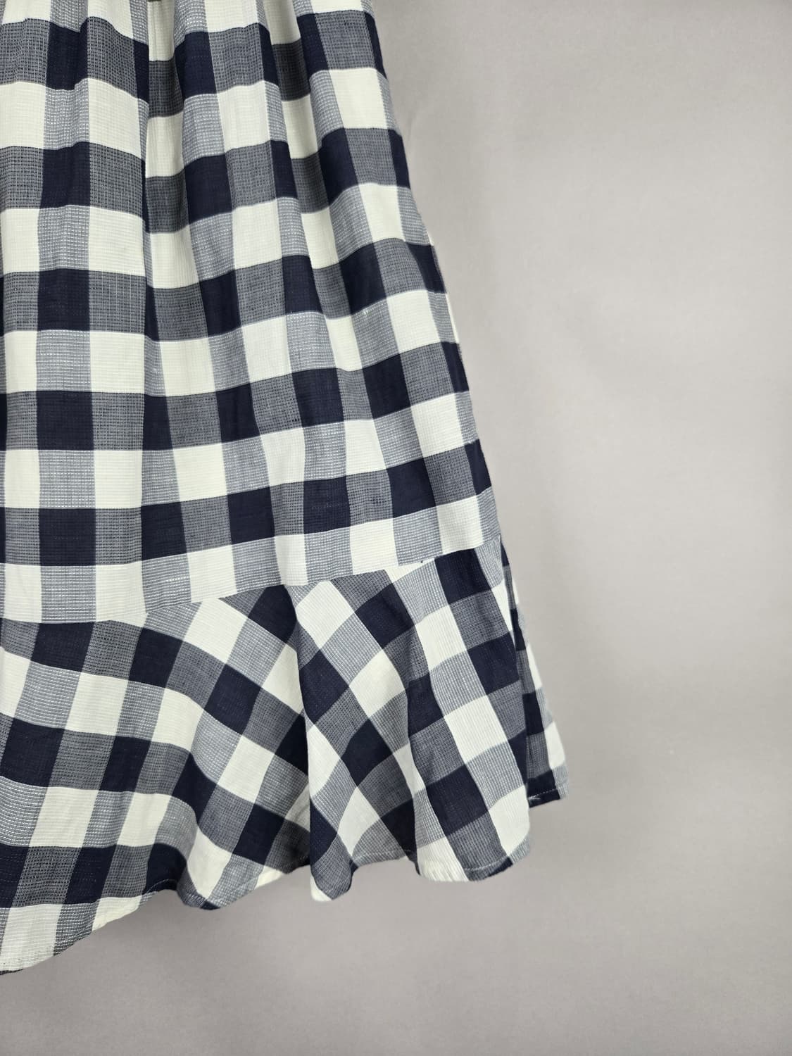 [무료배송]클럽모나코 0 여성 허리 리본 체크 플레어 미디 스커트 치마 상품이미지3