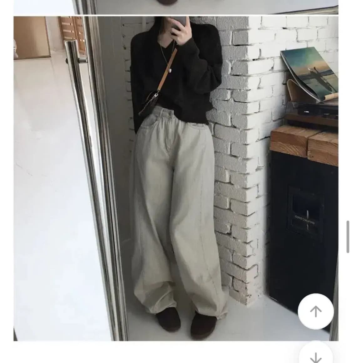 에이블리 홀리 브이넥 루즈핏 가을니트 상품이미지1