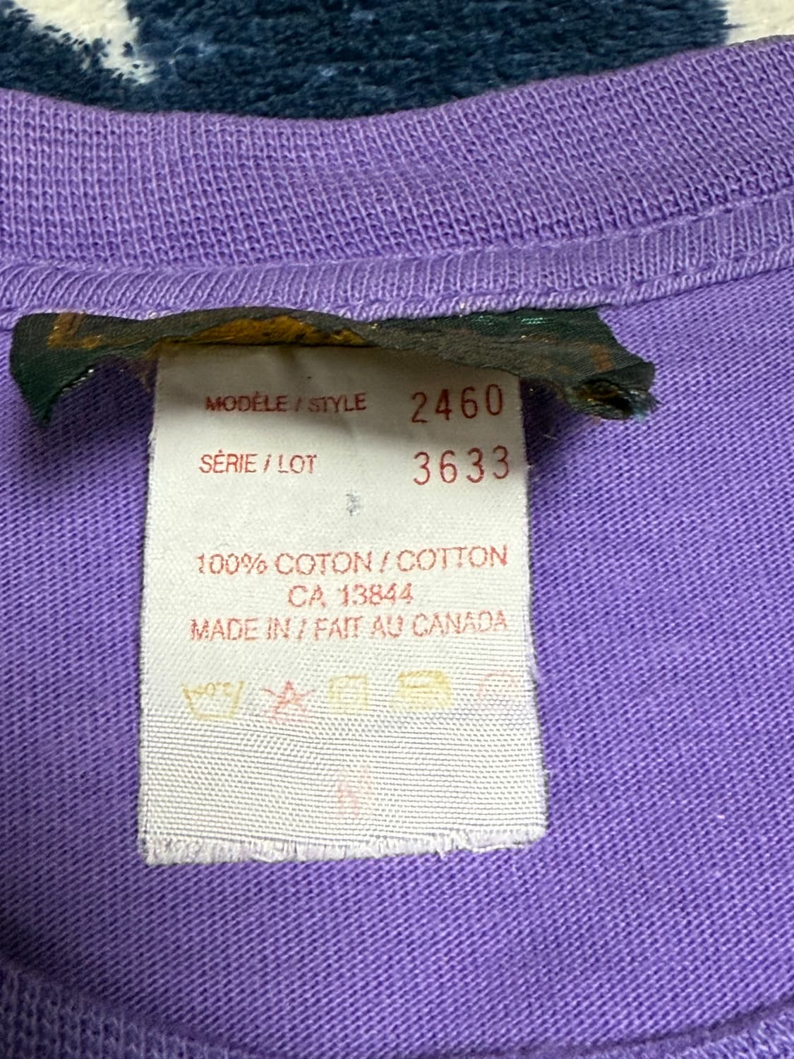 90s 빈티지 포켓티 퍼플 무지 티셔츠 Vintage T-Shirt 상품이미지9