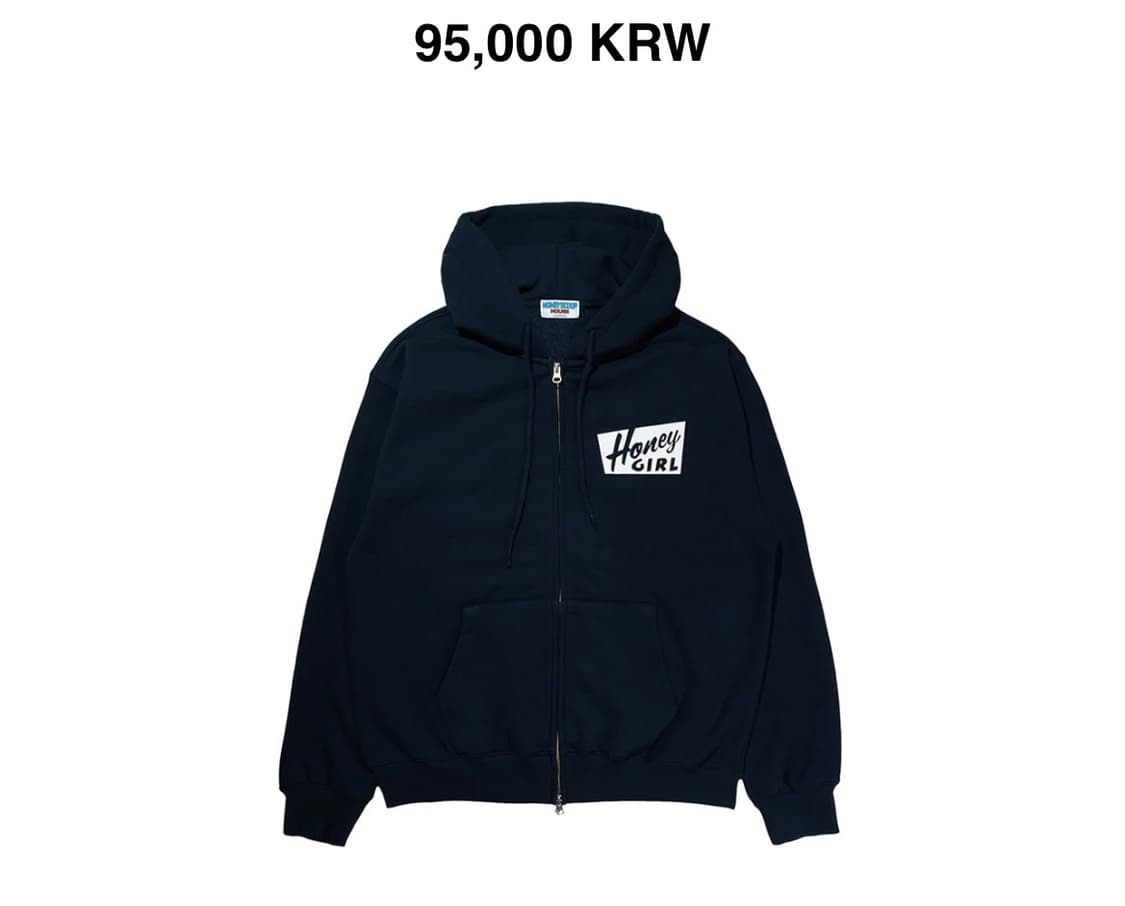 허니스쿱하우스 후드집업 네이비 상품이미지1