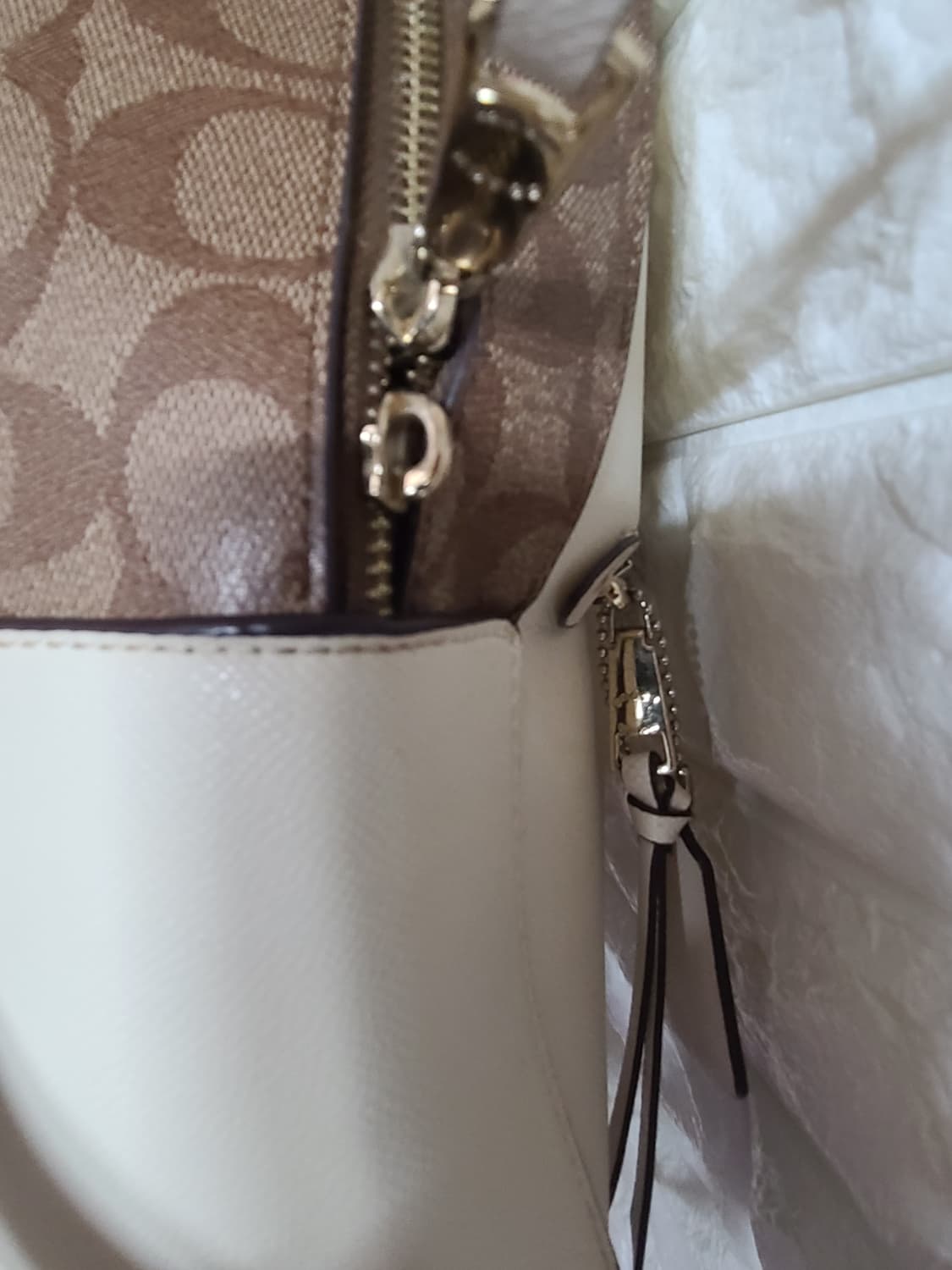 코치 여성 백팩 아이보리 시그니처 상품이미지6