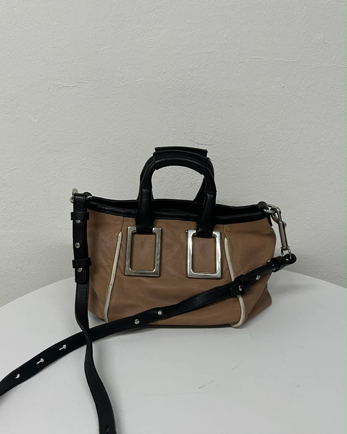 끌로에 가죽 투톤 투웨이 숄더백 크로스백 상품이미지1