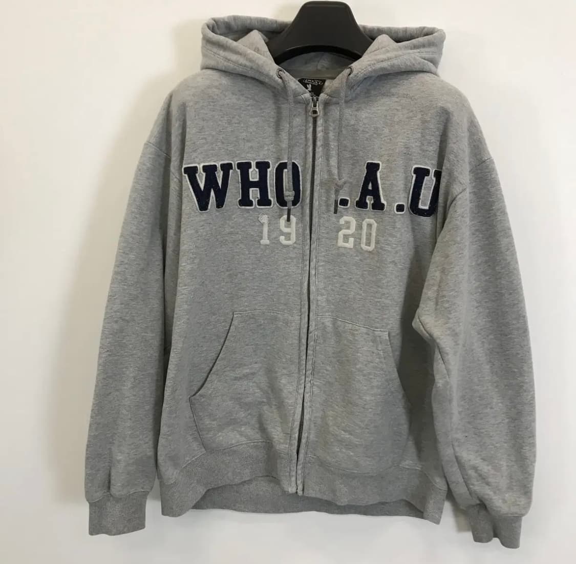 후아유 후드집업 y2k 그레이 상품이미지1