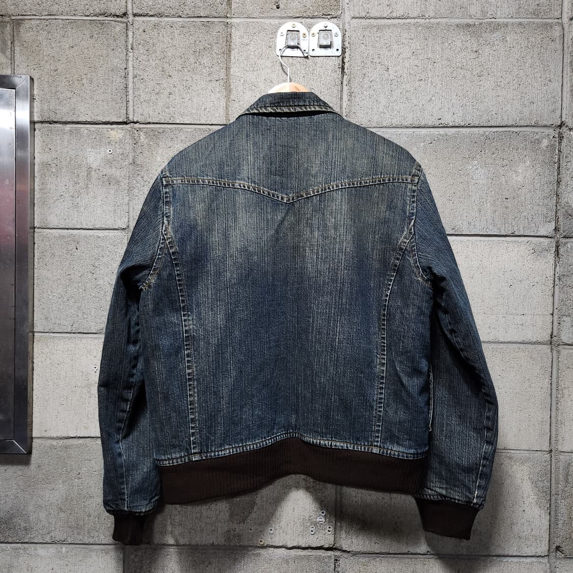 ONG Jean 오엔지 00s 데님 A-2 플라이트 자켓 L y2k 상품이미지7